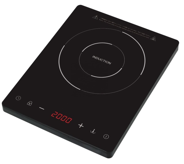 Countertop Single Burner Induction Cooker 2000W Microlite Panel Touch Control 8 Level Temperature Adjustment