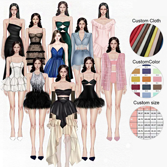 Custom OEM Brand Clothing Vendor Cut and Sew Manufacturing Apparel Design Services Company High Quality Women Clothes Factory