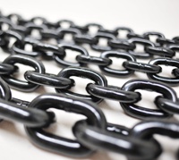 Cadena de elevación de acero aleado QRE a precio competitivo, cadena soldada con óxido negro, eslabón corto G80, cadena de carga para construcción y almacén