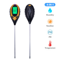 VSEC TS-888 4 en 1 testeur de sol humidité du sol/PH/lumière/température testeur jardin Agriculture testeur d'humidité pour intérieur extérieur