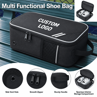 Sac à chaussures de golf personnalisé avec logo, sac de rangement portable pour baskets, sac de voyage pour chaussures avec trou de ventilation et poche en filet