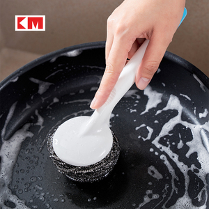 <span class=keywords><strong>Brosse</strong></span> de nettoyage de cuisine KM1301 avec manche en plastique et fil d'acier robuste pour casseroles, vaisselle et ustensiles - Product Image 2