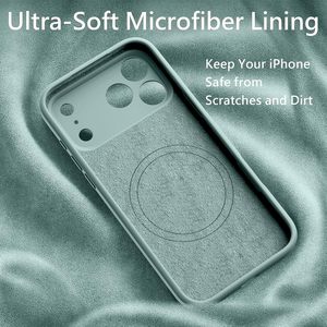 Funda de silicona líquida de cobertura total para iPhone 17 Pro Max, compatible con iPhone 17 Air, 16, 15, 14, 13, 12, incluye soporte para teléfono. - Product Image 4