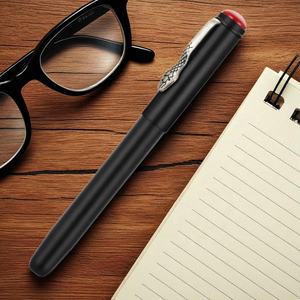 Juego de pluma estilográfica de Metal <span class=keywords><strong>Jinhao</strong></span> 025, estilo Clip de serpiente (punta EF/F), suministro de papelería de oficina, caja de Metal duradera, regalo de escritura en caja - Product Image 4