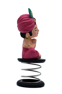 Ídolo de Krishna Pintado a Mano con Tono de Piel Natural, Figura Decorativa Devocional de Plástico para Decoración - Product Image 3