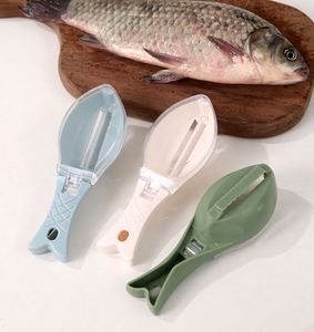 High-End Eco-Friendly Plastic Fish Scale Scraper Cover Spatula with Dishwasher Safe Design for Kitchen Use - Product Image 1