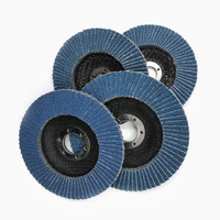 Disque abrasif en zircone bleue avec support en fibre de verre, haute dureté, sûr et efficace, disque à lamelles pour le meulage et le polissage des surfaces métalliques