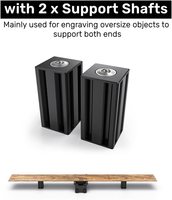 Atomiseur R3 Pro graveur rouleau rotatif sur l'axe Y pour gravure 360 objet cylindrique avec colonnes de rehaussement Support du cadre d'arbre