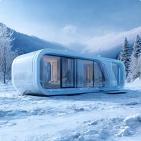 Meilleur prix pour une maison capsule préfabriquée en acier imperméable avec panneau solaire pour les applications hôtelières, de gymnastique et de restauration