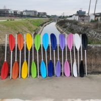 Pagaie double extrémité en alliage d'aluminium Wo'lang avec logo personnalisé, 228 cm, 2 sections détachables pour kayak et SUP