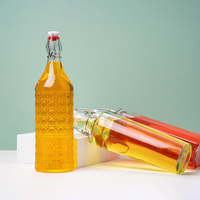 Bouteille décanteuse en verre Premium SwingTop pour Limoncello, spiritueux artisanaux, kombucha fermenté et boissons artisanales