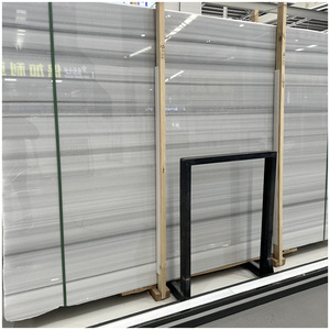 Dalles de marbre blanc Marmara à veines grises droites pour la construction écologique de cuisines et de villas, carreaux de sol et escaliers. - Product Image 6