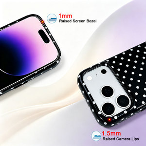 Funda Magnética de Cuero PU con Diseño de Gato de Dibujos Animados a Mano para iPhone 17/18 Pro, Protección Completa de Bordes, Antigolpes y Ligera - Product Image 3