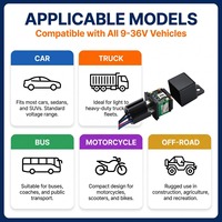 Rastreador GPS Oculto para Vehículo, Mini, Impermeable, Antirrobo, con Relé de Corte Remoto del Motor, Garantía de 1 Año, OEM