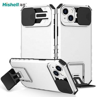 Coque de téléphone entièrement protectrice pour appareil photo, plusieurs couleurs, avec support, antichoc, pour iPhone 14 Plus