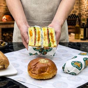 Wholesale Eco-Friendly Disposable PE Wax Coated <b>Wrapping</b> <b>Paper</b> Food Grade Custom Design Greaseproof Waterproof Sandwich <b>Paper</b> - Product Image 1