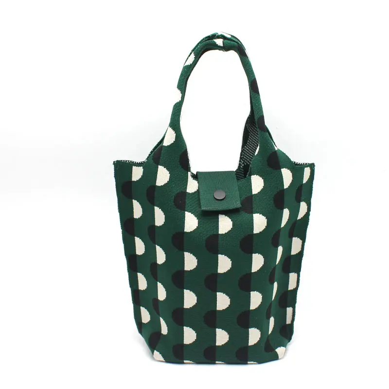 Новые Популярные вязаные удобные прочные сумки для женщин, повседневные сумки-тоут с логотипом на заказ