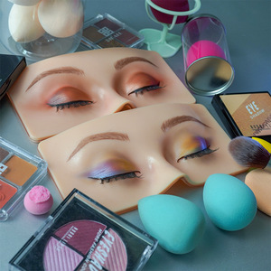 Reusable 5D Silicone Eye Makeup <b>Practice</b> Board 8.5x17cm Waterproof PMU Training <b>Pad</b> for Beauty Academy - Product Image 6