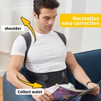 Correcteur de Posture ajustable pour hommes et femmes, attelle supérieure pour le dos de la clavicule, lisseur B1ack, sécurité sportive, nouvelle collection