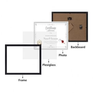 Stock Supply 8.5x11 Inches Certificate <b>Frames</b> Wholesale, Premium Mahogany Document Display <b>Frame</b> with Wall & Tabletop Mounting - Product Image 4