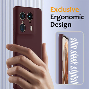 Funda trasera de silicona suave mate colorida magnética de alta calidad para Motorola <span class=keywords><strong>Edge</strong></span> 40 Pro / <span class=keywords><strong>Edge</strong></span> + / <span class=keywords><strong>Moto</strong></span> <span class=keywords><strong>X40</strong></span> cubierta de carga inalámbrica - Product Image 3