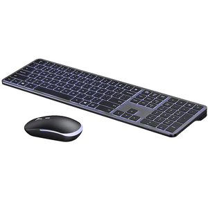 Kích Thước Đầy Đủ <span class=keywords><strong>USB</strong></span> Không Dây Chiếu Sáng Bàn Phím Chuột Combo 2.4G Có Thể Sạc Lại Không Dây Set Với LED Chiếu Sáng - Product Image 1