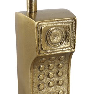 Figurina Decorativa a Forma di Telefono Cordless in Metallo per Casa, Ufficio, Scrivania, Bagno, Tavolino da Caffè - Decorazione Contemporanea e Originale - Product Image 5