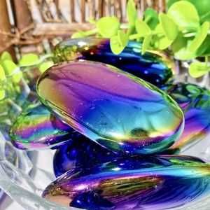 Pierres de guérison naturelles polies faites à la main de haute qualité en gros, matériaux multiples, obsidienne noire Aura, pierre de prunier, CrystalHola - Product Image 4