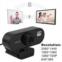 2K Mini 4 milyon HD piksel kamerası dahili mikrofon sürücüsü Video konferans için ücretsiz web kamerası 1.35m canlı çevrimiçi