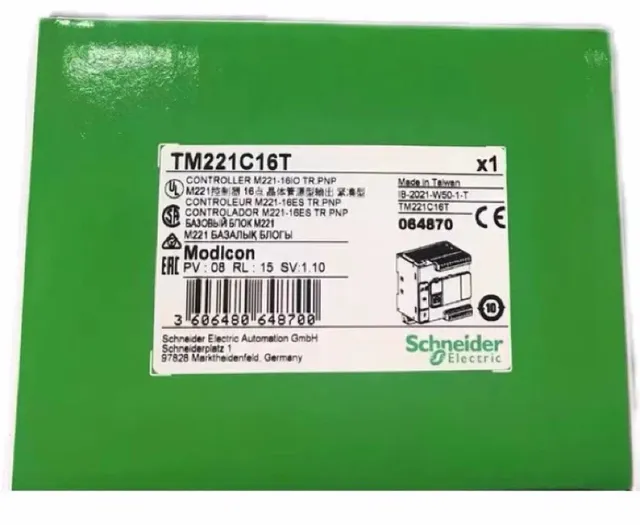 One TM221C16T PLC Module New In Box Fast Shipping US Free TAX