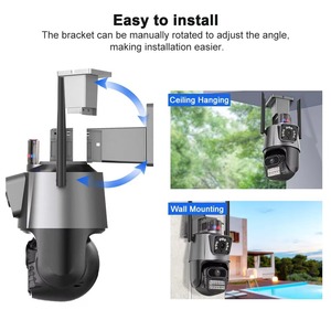 Cámara de Seguridad WiFi Inalámbrica de Vigilancia CCTV con Doble Lente 4K para Exteriores Yoosee V380 <span class=keywords><strong>Pro</strong></span> <span class=keywords><strong>ICSee</strong></span> - Product Image 2