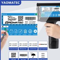 Imprimante jet d'encre portable 25,4 mm de haute qualité pour date, numéro, code QR, date d'expiration, logo sur soie, nylon, agglomérés