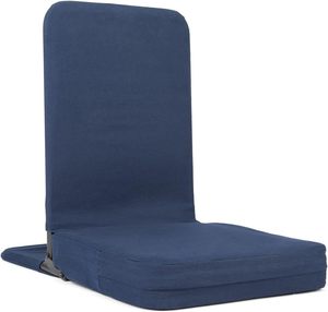 Chaise pliante de sol avec coussin d'assise épais, chaise de sol pour stade avec dossier rembourré, chaise pour loisirs, <span class=keywords><strong>yoga</strong></span> et salle de sport scolaire - Product Image 6
