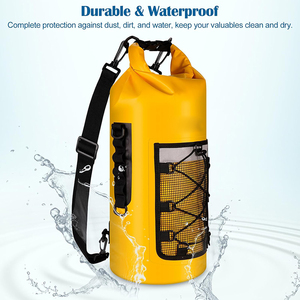 10L 20L <strong>Waterproof</strong> Floating Roll Top Sack Lightweight Backpack Storage <strong>Bag</strong> Dry <strong>Bag</strong> for Travel Boating Kayaking Surfing Swimming - Product Image 5