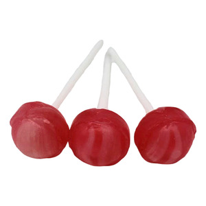 Piruleta de Caramelo Duro con Sabor a Fruta en Forma de Bola Clásica, Sabor a Crema de <span class=keywords><strong>Fresa</strong></span>, en Oferta - Product Image 2