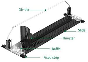 משקה תצוגה puser תצוגה puser כבידה puser מערכת מדפי רולר מדפי רולר הזזה מערכת מדף הזזה - Product Image 4