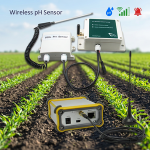 <b>Wireless</b> Digital pH Sensor with 4-20mA <b>Transmitter</b> LORA Module 10dBm RF Power CE Certified Remote Control & Alarm - Product Image 1