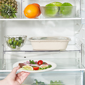 Étagère télescopique transparente Wei Lai pour réfrigérateur, organiseur de rangement empilable en plastique pour fruits et légumes, usage en cuisine - Product Image 2