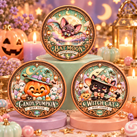 Pièce de monnaie artisanale en cuivre pur 999 de 1 oz, motif dessin animé mignon, cadeau d'Halloween, relief 3D, impression UV, objet de collection, boîte cadeau souvenir