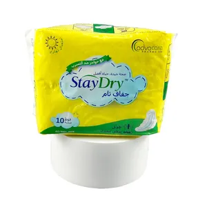 Cheapest 100 Cotton Bio Biodegradable Hypoallergenic Feminine Heavy Flow Freedom Comfort Sanitary Napkin Pads