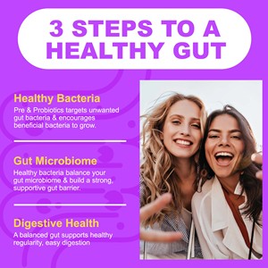 Cápsulas Prebióticas + Probióticas OEM ODM, Equilibran las Bacterias del Intestino, Fortalecen el Revestimiento del Microbioma, Apoyan la Regularidad Digestiva - Product Image 4
