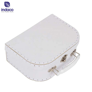 Valises et boîtes cadeaux en carton de couleur unie en gros, adaptées aux enfants, avec poignées, collection 2026 - Product Image 2