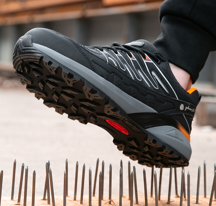 Lightweight Leather Safety Shoes Men Composite Toe Kevlar Midsole Anti ...