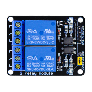 2 Channel <b>Relay</b> Module 5V 10A 250VAC Screw Terminal Electromechanical <b>Relay</b> With Optocoupler Protection - Product Image 1