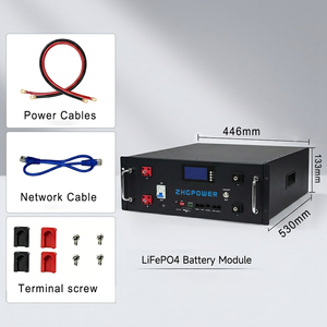 Rack <b>Mounted</b> Lithium <b>Battery</b> Solar Energy Storage Systems Lithium <b>Batteries</b> Pack 51.2v 25.6v 100ah Lithium 5kwh 2.5kwh - Product Image 4