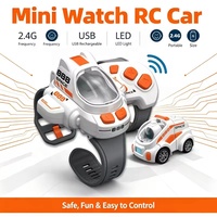 Voiture de course télécommandée 2.4G mini, jouet interactif éducatif, voiture RC à dérive contrôlée par montre, véhicule de poignet, thème spatial