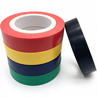 Juego de Cintas Aislantes Eléctricas de PVC, Rollos Multicolores Rojo, Amarillo, Azul, Verde y Negro, Cinta para Identificación de Cables