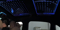Luz Interior de cielo estrellado LED automático para Benz Clase C W204, dos techos corredizos, película de techo panorámico para coche