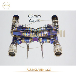 Système d'échappement Ouchi McLaren Nouvelle conception à double X-Pipe Mclaren <span class=keywords><strong>720S</strong></span> 4.0T Échappement Catback Tuyaux en titane de 1,5 mm d'épaisseur Accessoires de voiture - Product Image 3