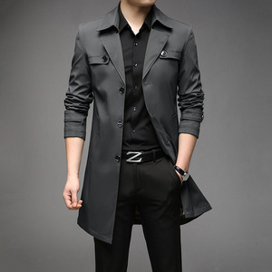 Primavera autunno moda per il tempo libero nuove giacche da <span class=keywords><strong>uomo</strong></span> leggero Business medio-grande <span class=keywords><strong>abbigliamento</strong></span> senza rughe per giovani e uomini - Product Image 1